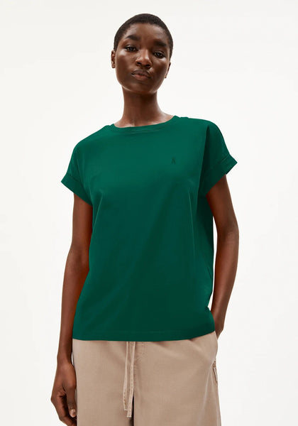 Idaara Organic Cotton T Shirt - Emerald Green