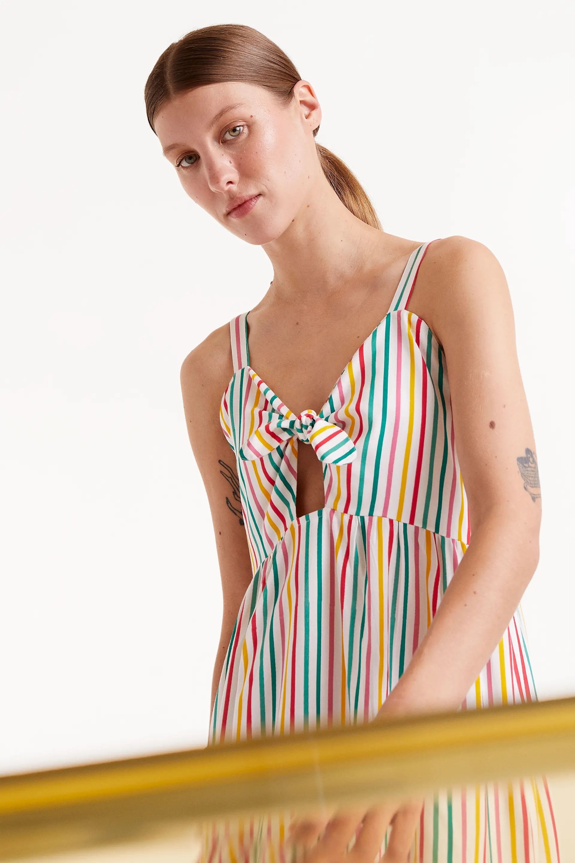 Soju Striped Long Dress