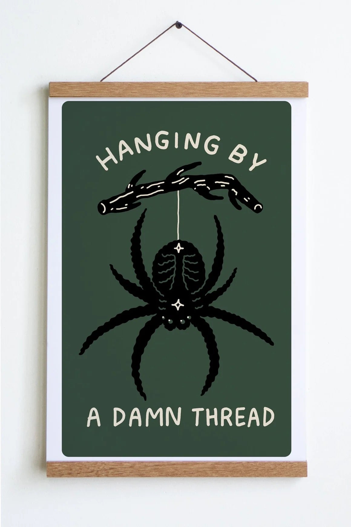 Hanging By A Thread Print