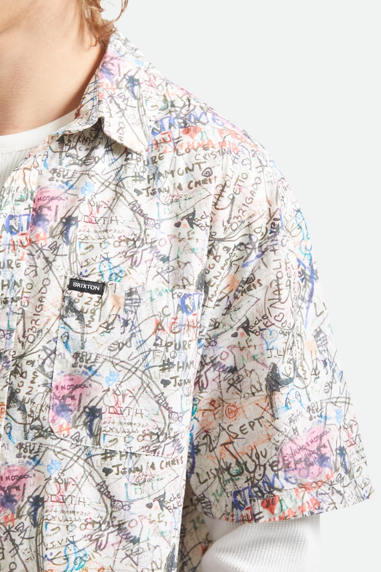 Cru Print Short Sleeve Woven - Graffiti