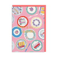 Tea Party Happy Birthday Greeting Card