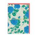 Blue Roses Happy Birthday Greeting Card