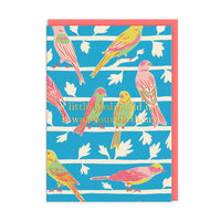 Little Birdie Happy Birthday Greeting Card
