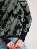 Lulu Print Cardigan - Green Print