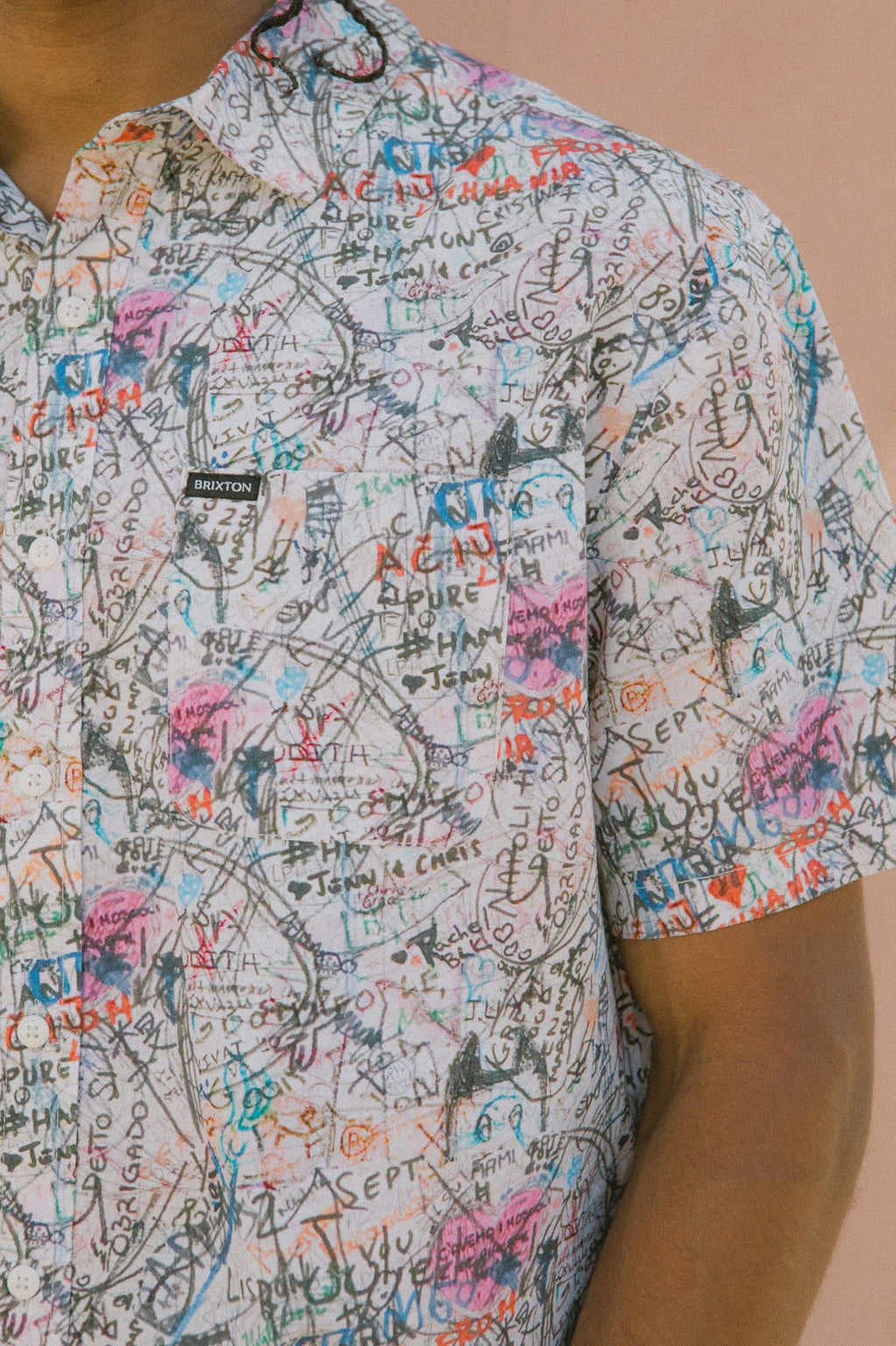 Cru Print Short Sleeve Woven - Graffiti