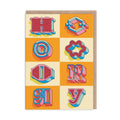 Hooray Typographical Greeting Card