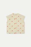 Yellow Sunburst Banded Collar Shirt