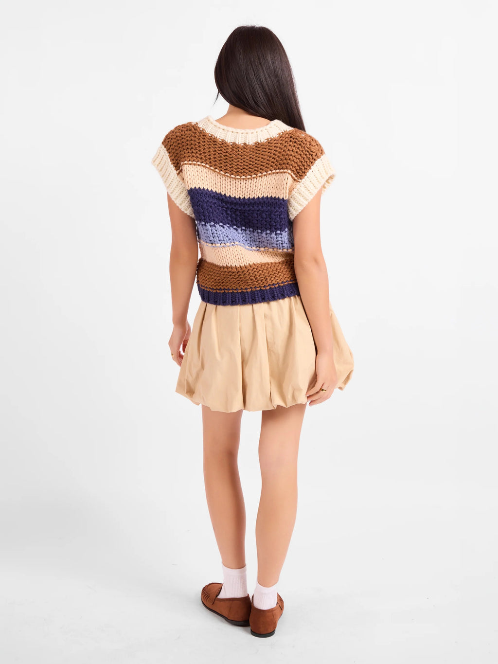 Bookmark Stripe Sweater Vest - Multi
