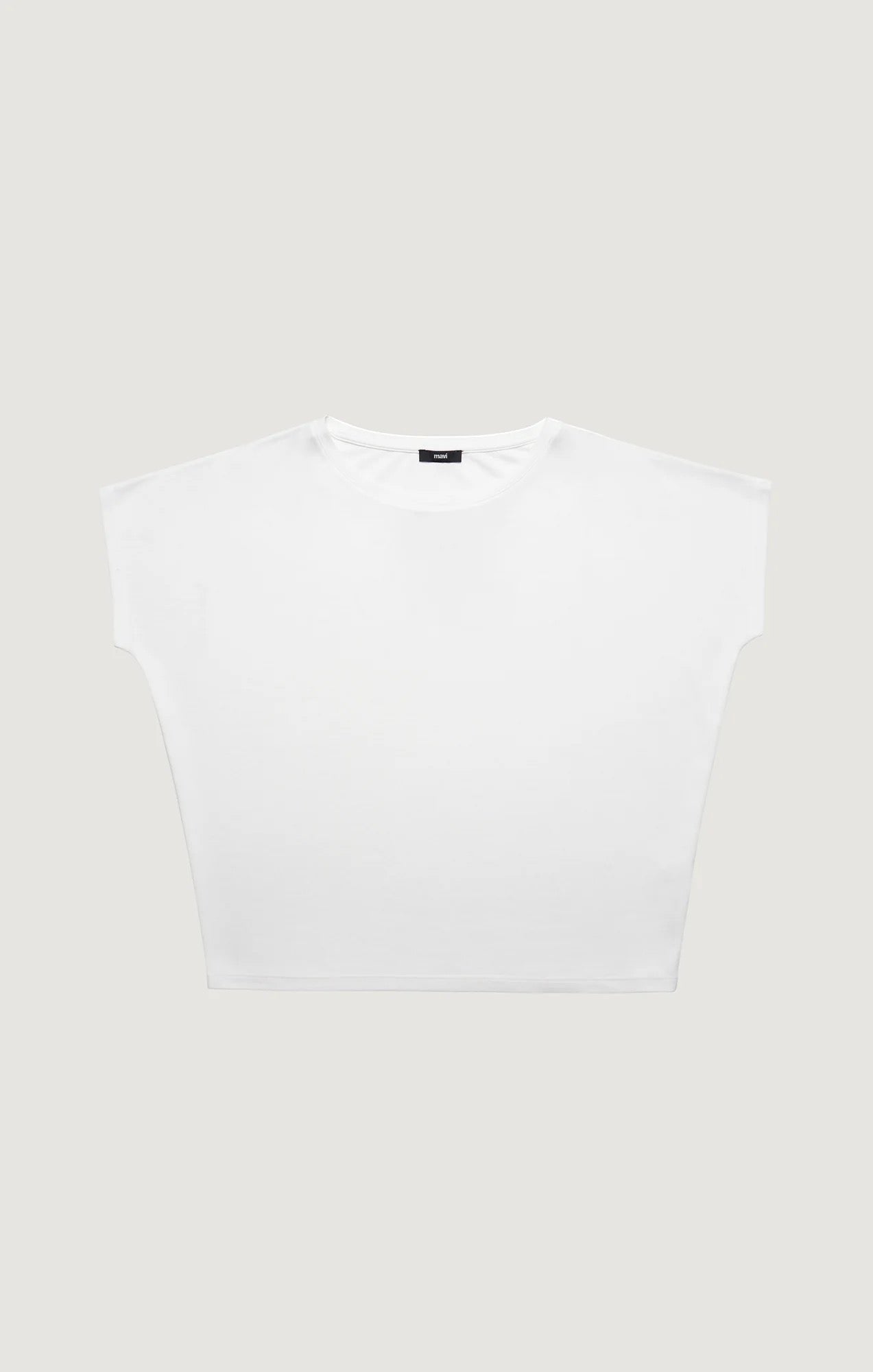 Luxe Touch Boatneck T Shirt - Antique White
