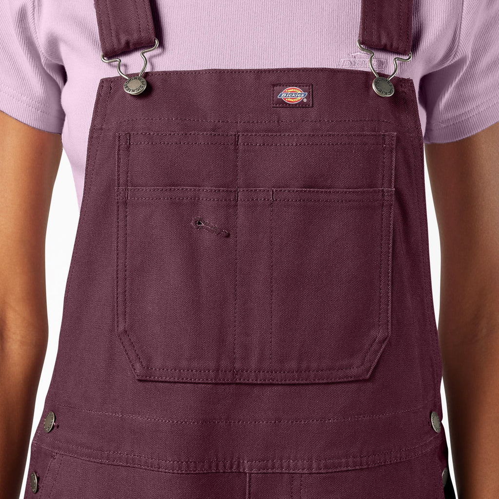 Relaxed Fit Duck Bib Overalls - Fig