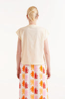 Yellow Sunburst Banded Collar Shirt