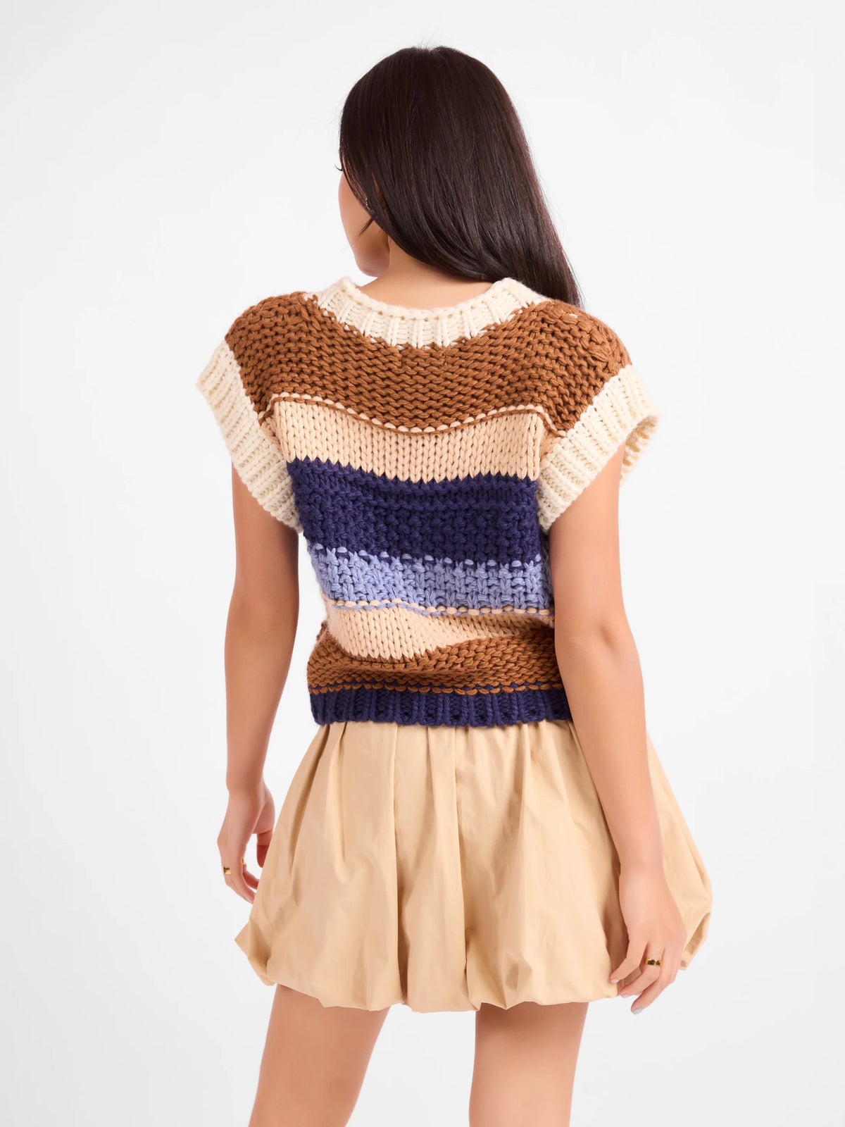 Bookmark Stripe Sweater Vest - Multi
