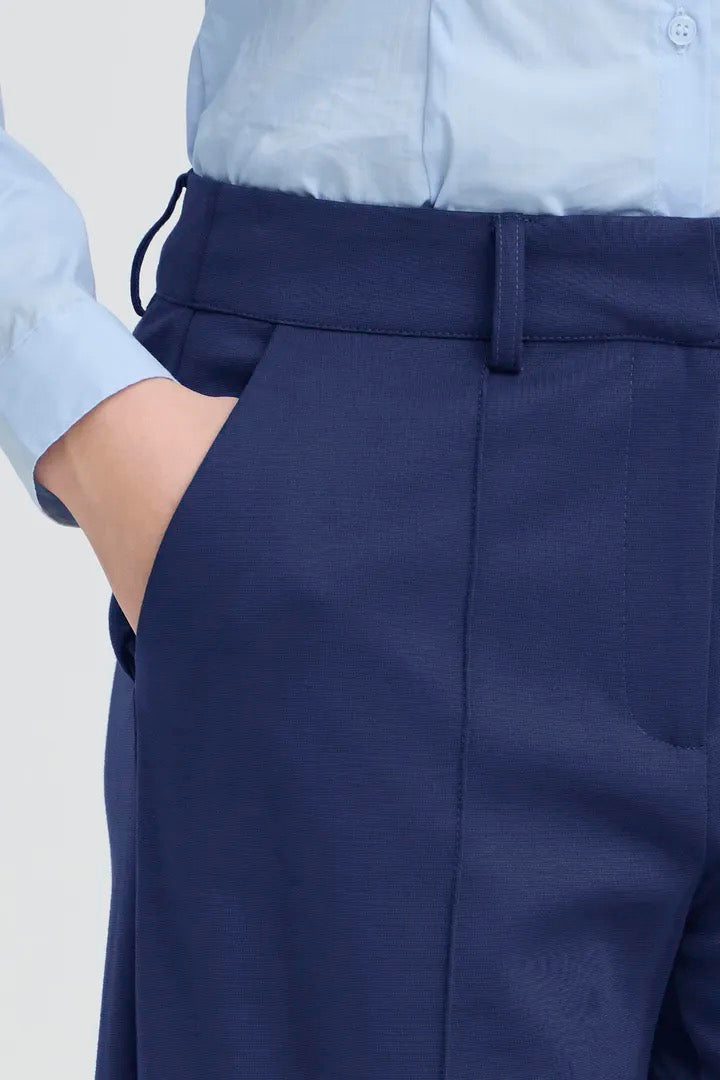 Kate Sus Office Wide Pant - Blueprint