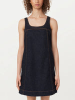 The Pinafore Denim Dress - Dark Wash