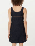 The Pinafore Denim Dress - Dark Wash