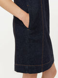 The Pinafore Denim Dress - Dark Wash