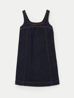 The Pinafore Denim Dress - Dark Wash