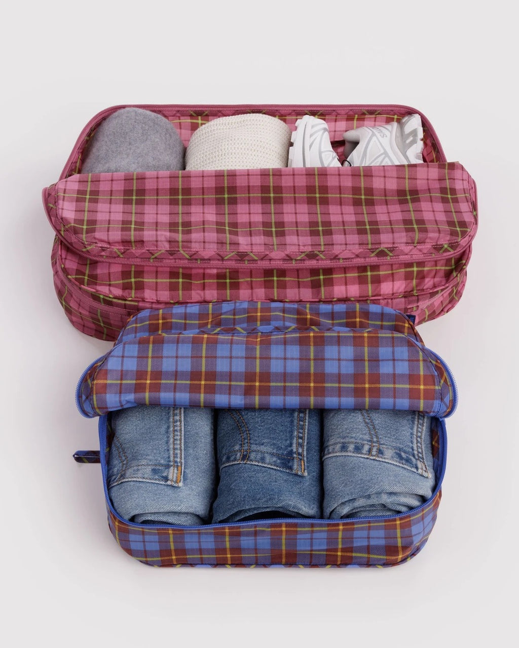 Large Packing Cube Set - Check Mix