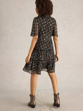 Erin Metallic Dress - Black Multi