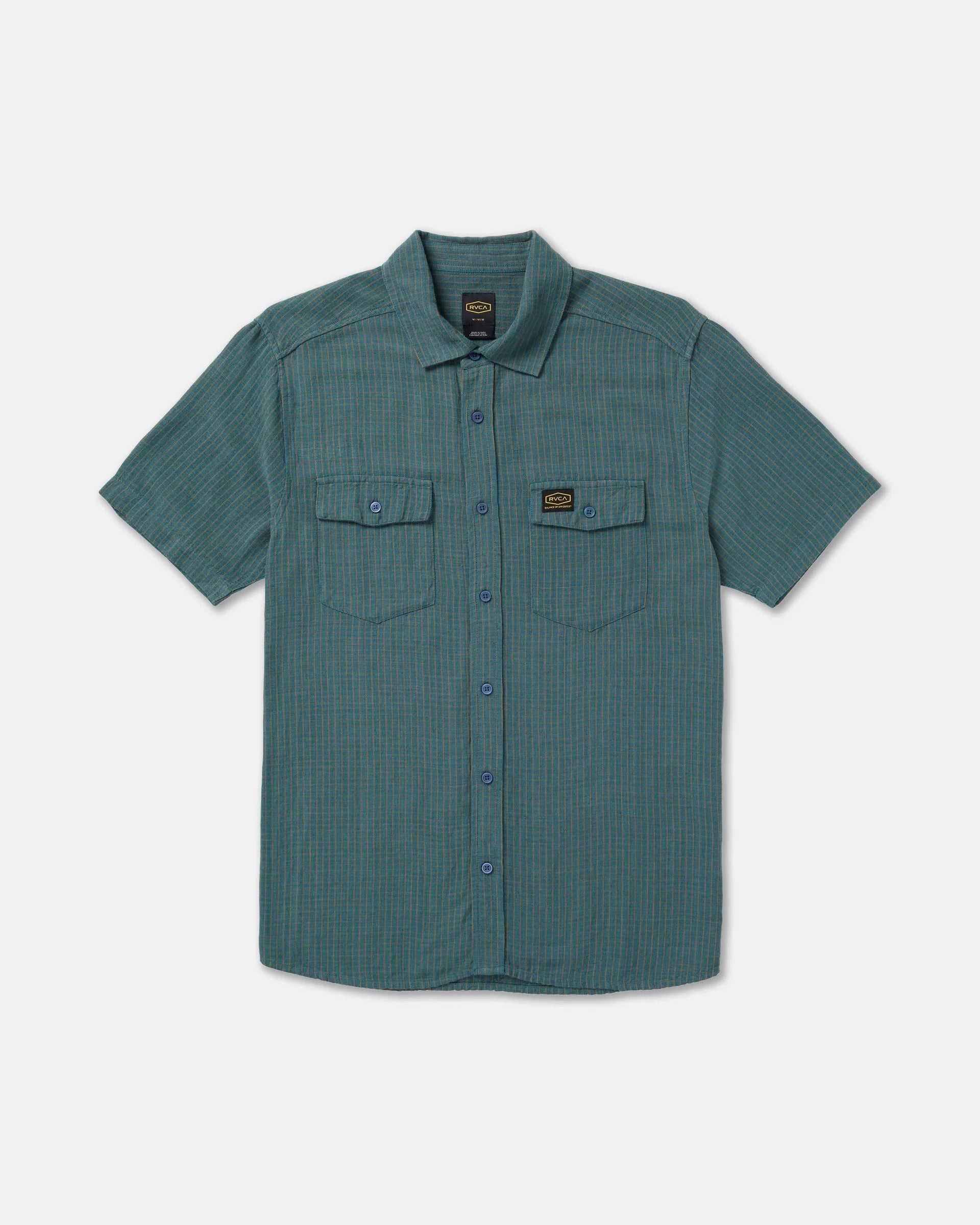 Dayshift Plaid Short Sleeve - Duck Blue