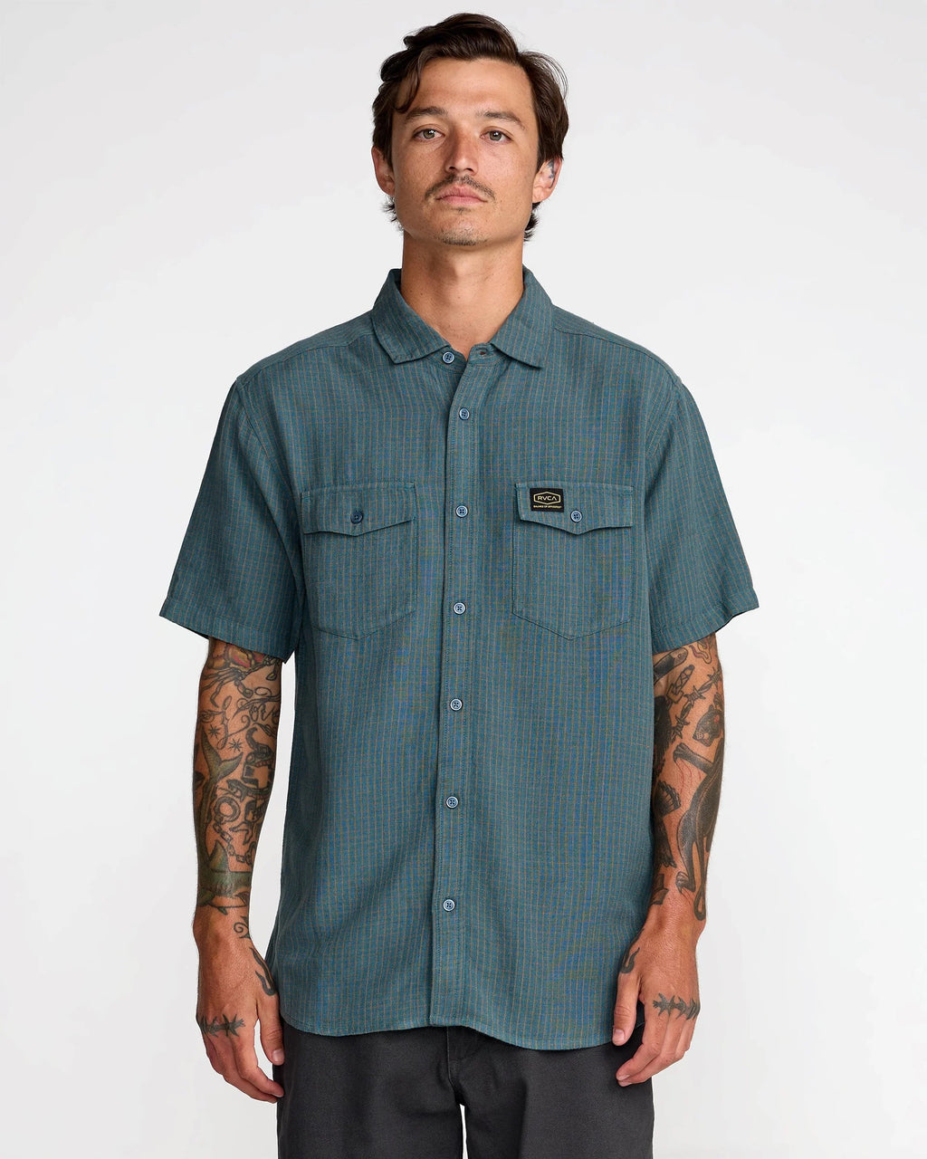 Dayshift Plaid Short Sleeve - Duck Blue