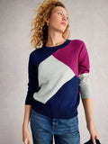 Katie Abstract Jumper - Navy Multi
