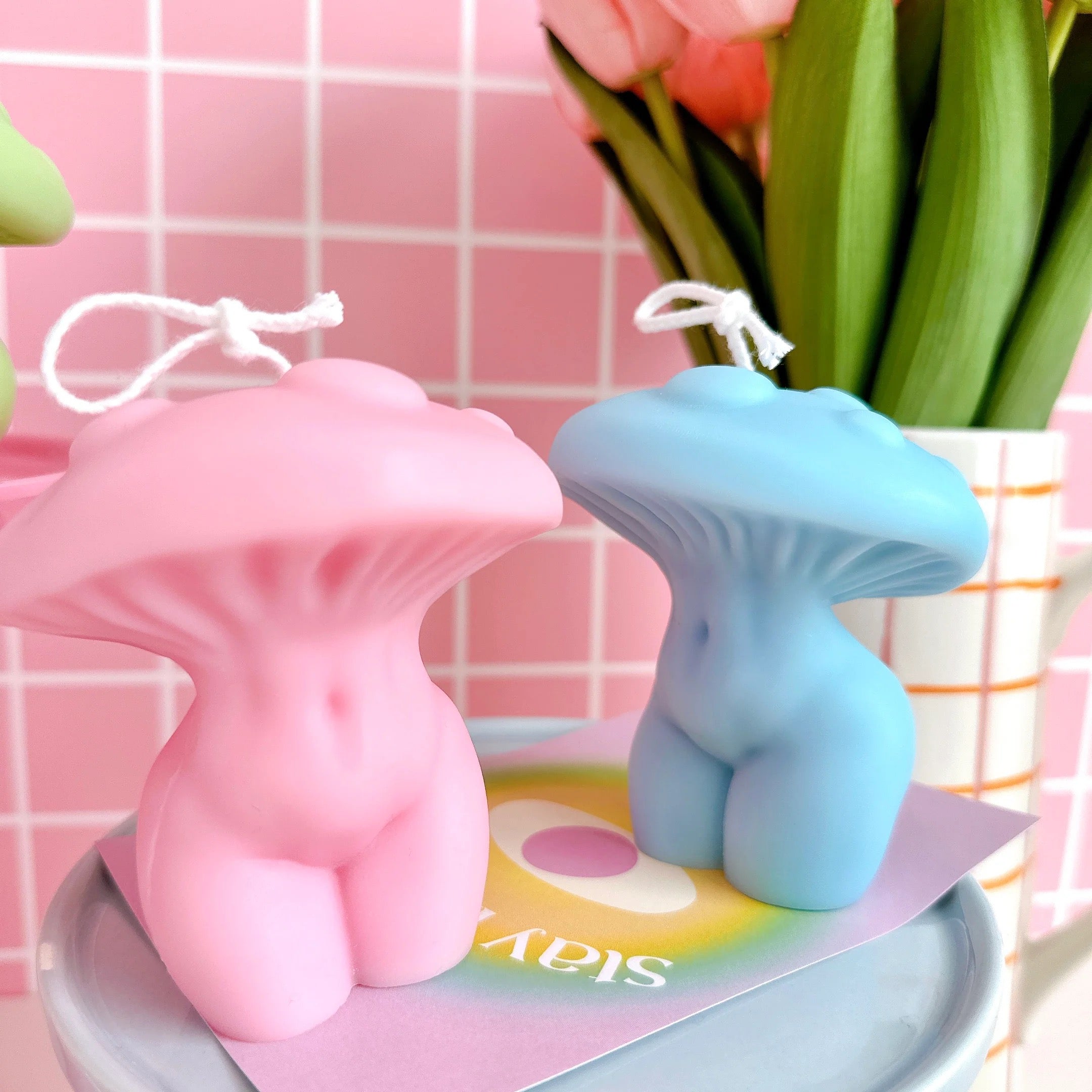Mushroom Goddess Candle