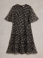 Erin Metallic Dress - Black Multi