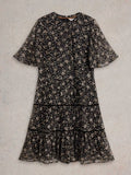 Erin Metallic Dress - Black Multi