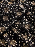 Erin Metallic Dress - Black Multi