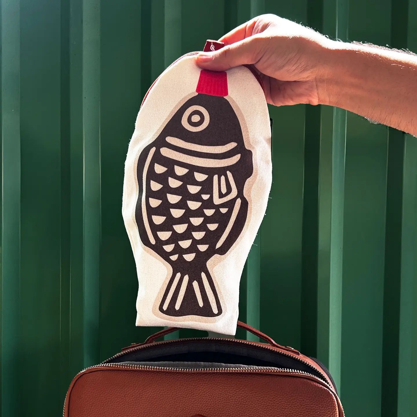 Soy Fish Canvas Zip Pouch