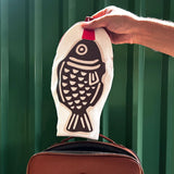 Soy Fish Canvas Zip Pouch
