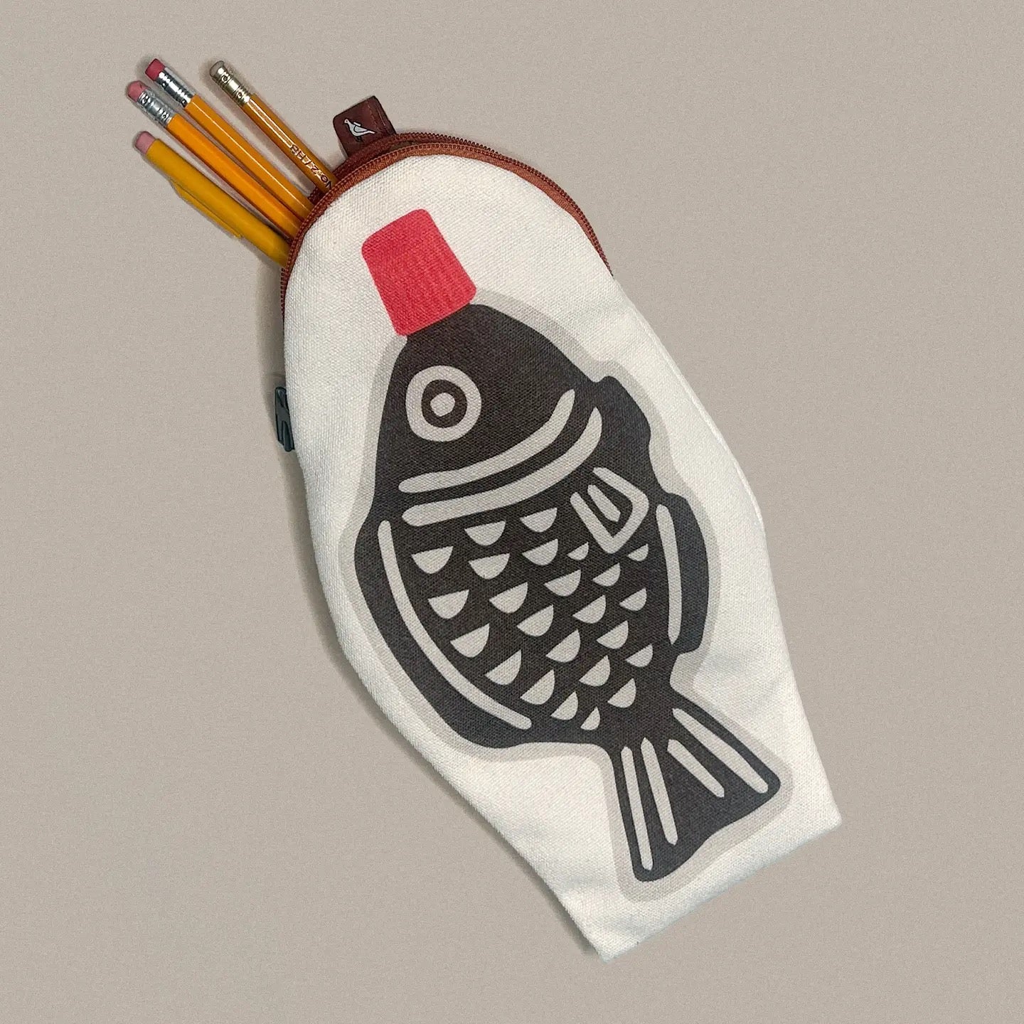 Soy Fish Canvas Zip Pouch