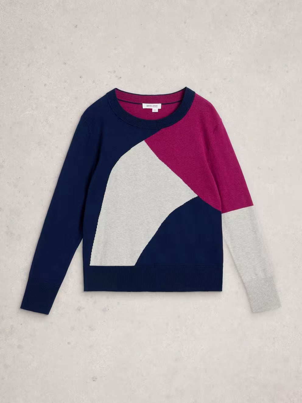 Katie Abstract Jumper - Navy Multi