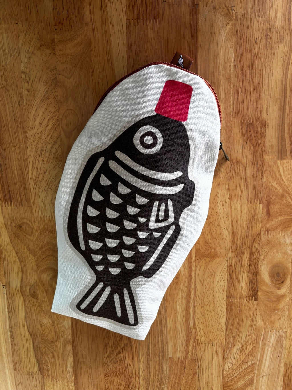 Soy Fish Canvas Zip Pouch