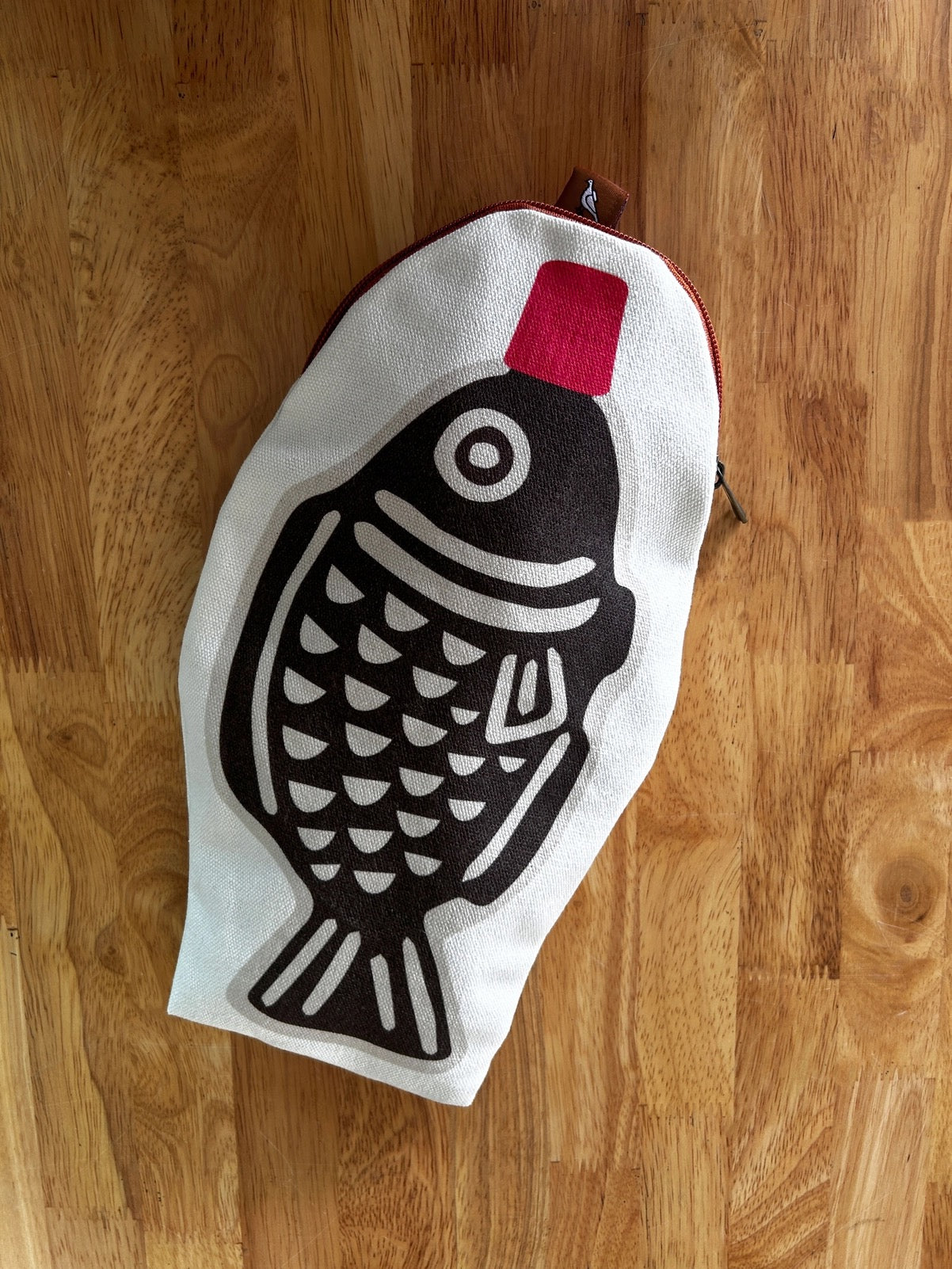 Soy Fish Canvas Zip Pouch