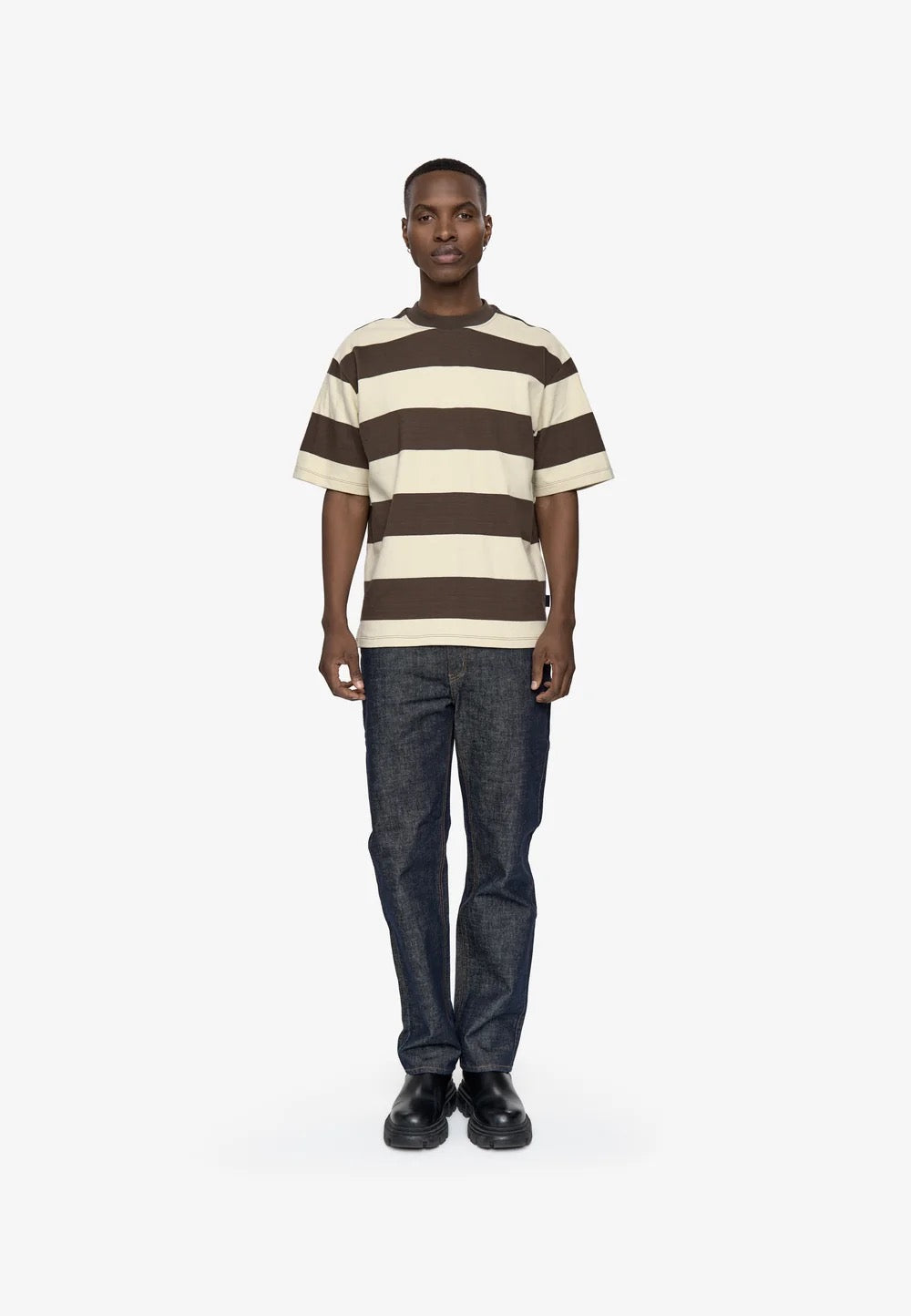 Terry RLS YD Stripe Tee - Turkish Coffee