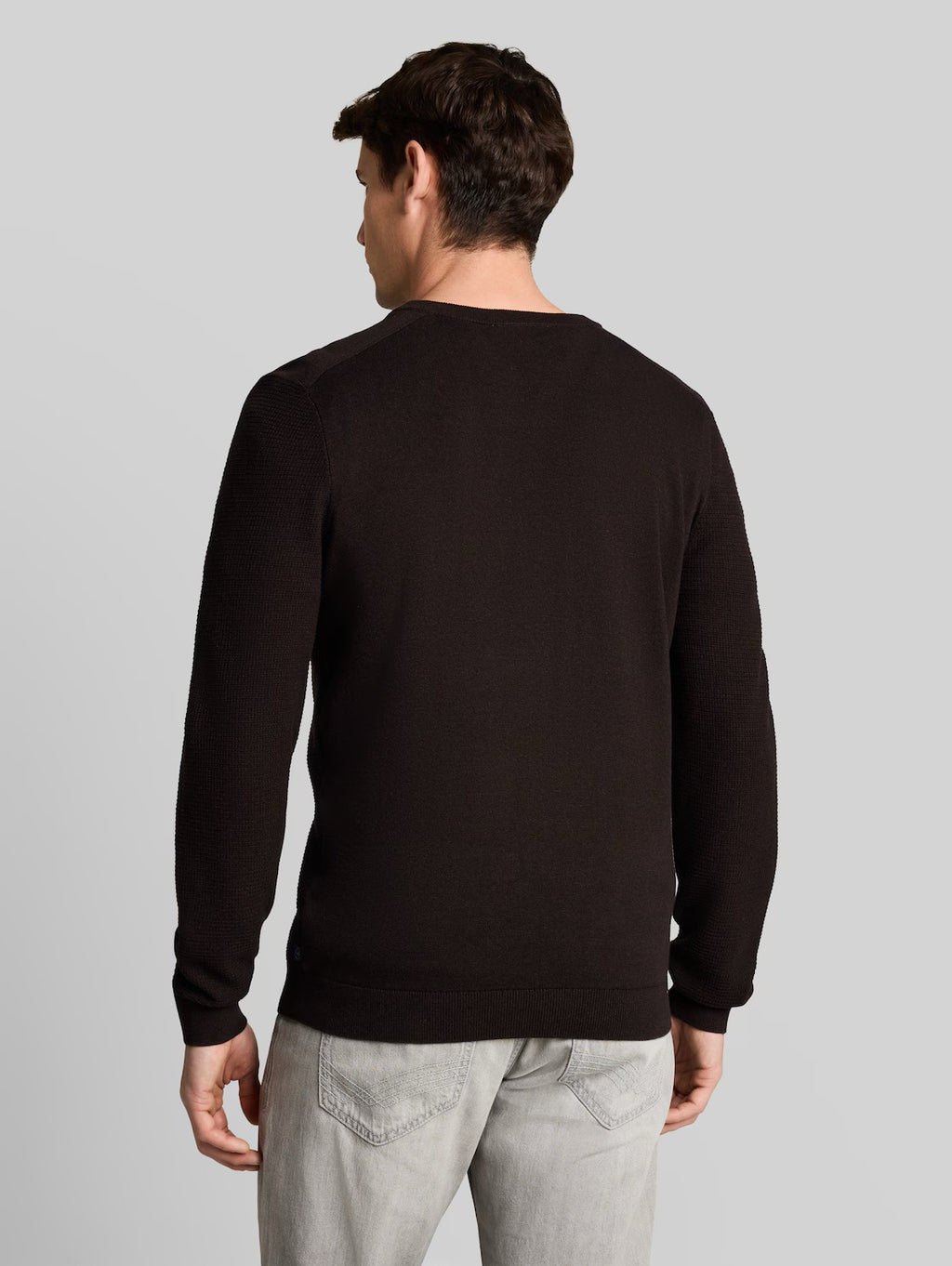 Mouline Structured Knit Crewneck Sweater