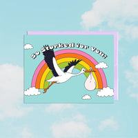 So Storked For You Greeting Card