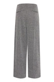 Kate Jacquard Pant 9  - Black/White Herringbone