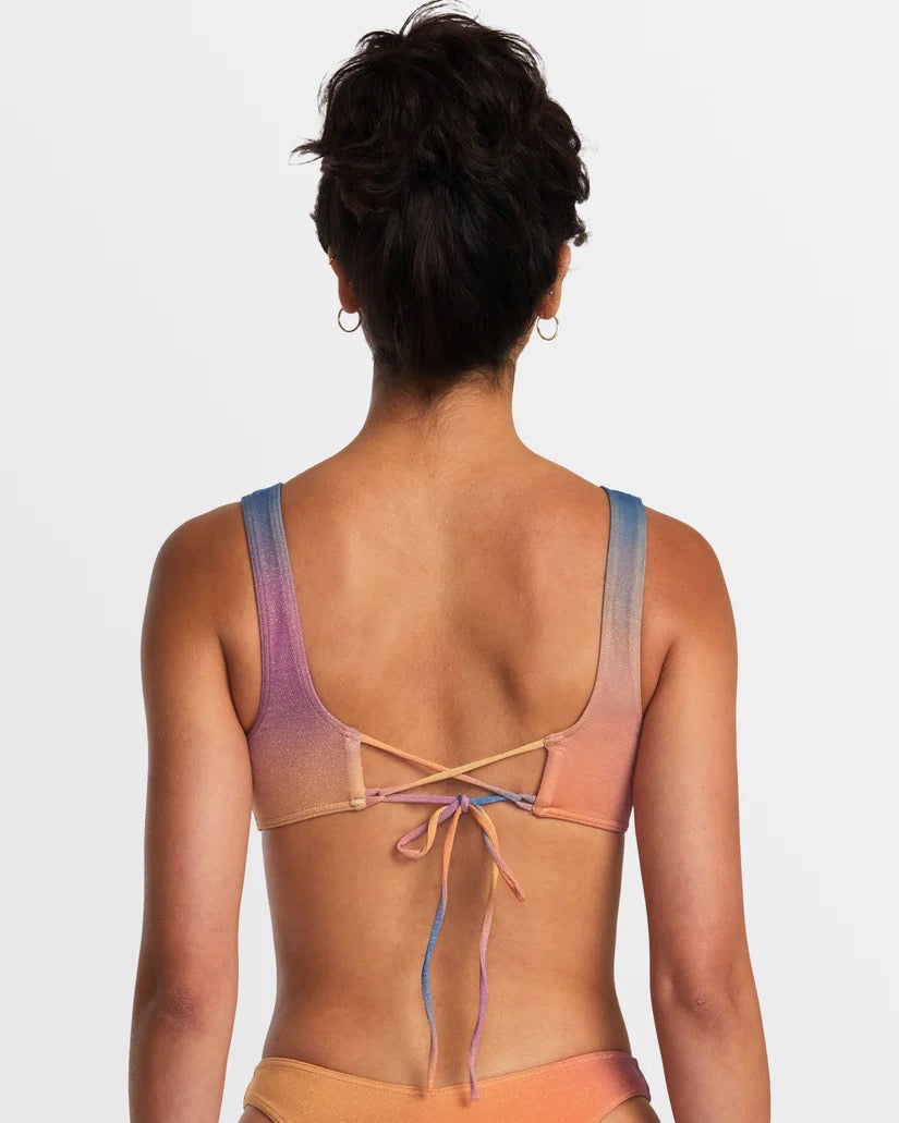 Golden Laceback Bikini Top