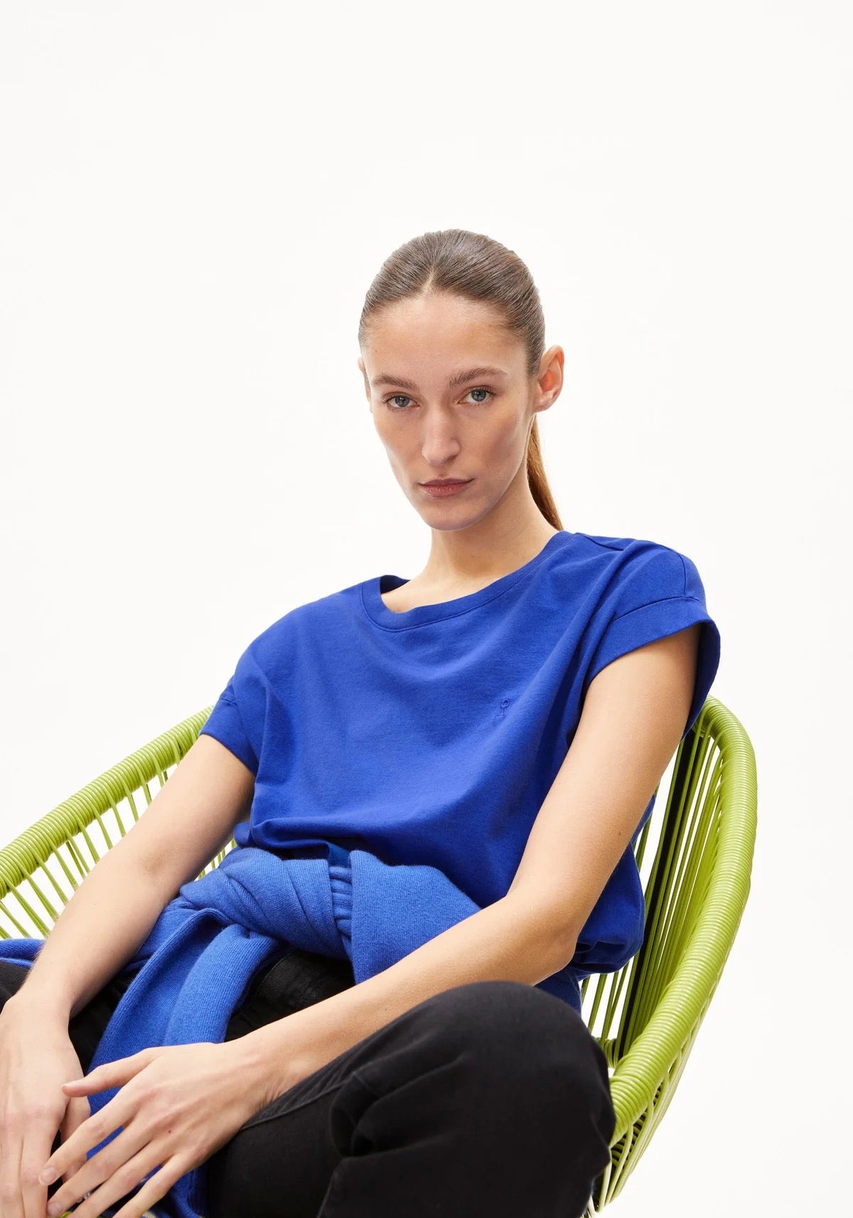 Idaara Organic Cotton T Shirt - Dynamo Blue
