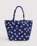 Cloud Bag - Navy & Cream Polka Dot