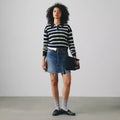 Super Soft Polo - Jade Stripe/Navy Blazer