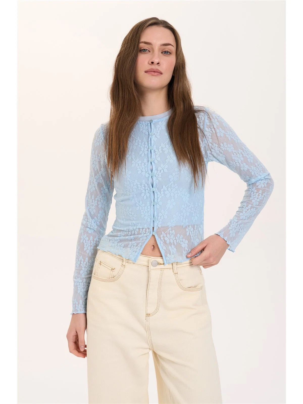 Sheer Lace Cardigan