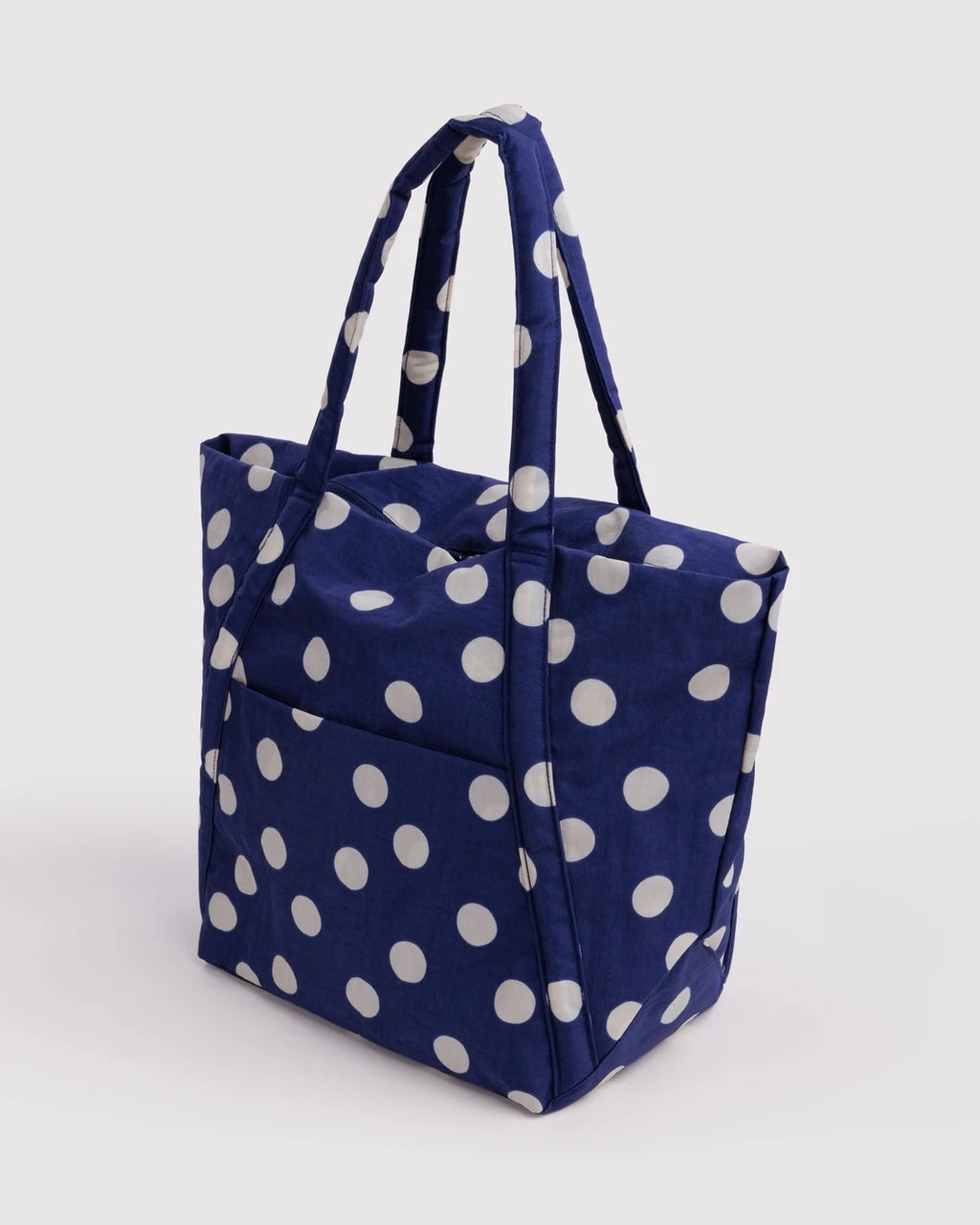 Cloud Bag - Navy & Cream Polka Dot