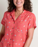 Camp Cove Short Sleeve Shirt - Crabapple Print