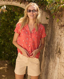 Camp Cove Short Sleeve Shirt - Crabapple Print