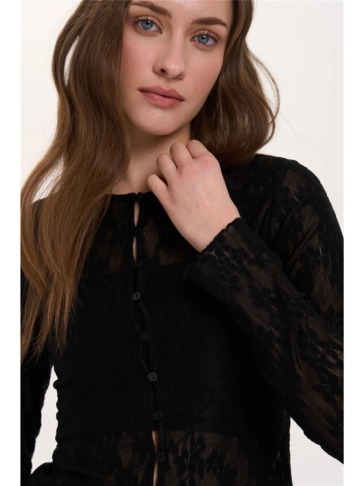 Sheer Lace Cardigan