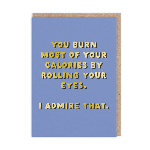 Rolling Your Eyes Greeting Card